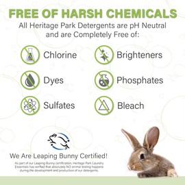 Heritage Park Silk & Wool Spring Magnolia Floral Scent, pH-Neutral Laundry Detergent - Enzyme-Free, Ultra Concentrated (64 fl oz Refill)