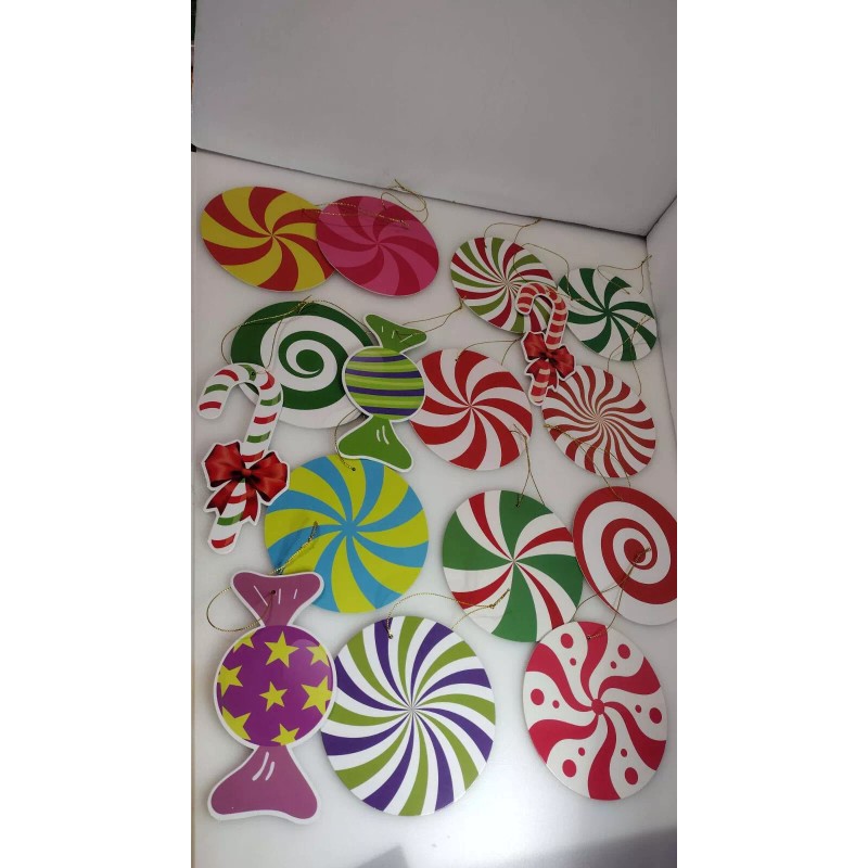 EMPOF Christmas Tree Paper Hanging Decorations Pack of 16 Pcs
