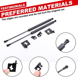 Front Hood Lift Supports Shocks Compatible with Nissan GTR R35 2008-2019, Carbon Fiber Car Front Hood Lift Supports Kit Assist Hydraulic Rod Gas Charged Strut Shock Lifting Bracket Accessories (Black)