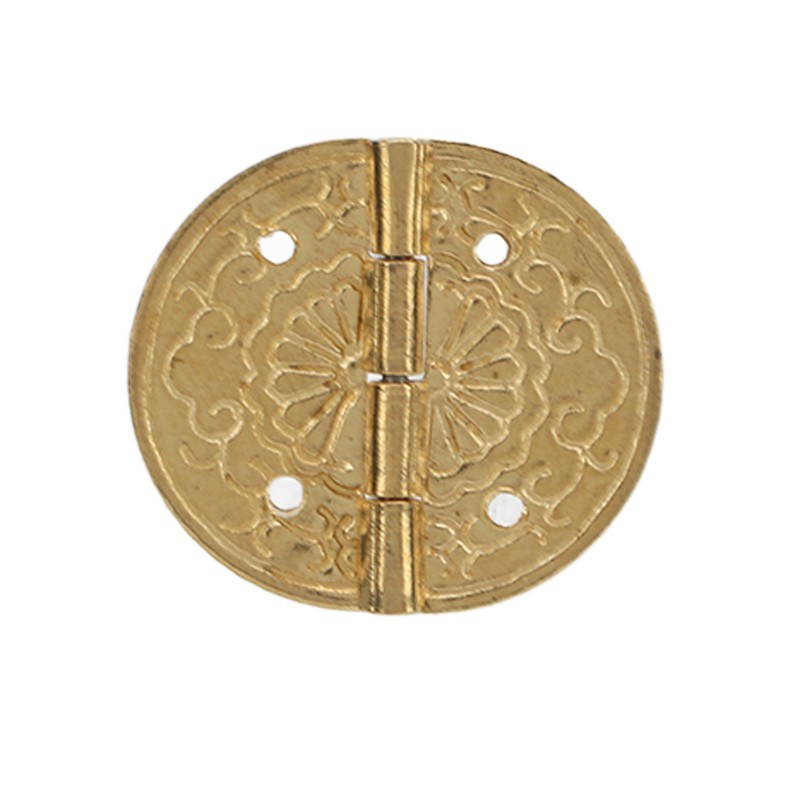 10pcs Mini Antique Hinges Round Exquisite Retro Design Corrosion Resistance