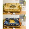Erke Moon and Sun Throw Blanket Celestial Chair Recliner Cover