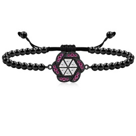 Vivaday Mother's Day Special - Floral String Stretch Bracelet, Fashionable Mom Bracelet, Crafted with Copper Zircon, Adjustable 16cm+12cm Design, Heartwarming Gift for Mom, YA4730, Medium, Brass,