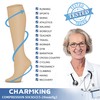 CHARMKING 6 Pairs-Compression Socks for Women & Men Circulation Best