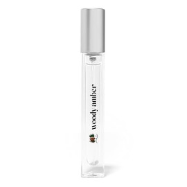 Just Juice Woody Amber - Mini Travel Perfume for Women and Men - Vanilla Perfume with Clove, Tonka Bean, Bonfire Smoke Notes - 0.33 oz