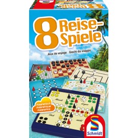 Schmidt Spiele 49102 - 8 Travel Games, Game Collection, Magnetic, Colourful [German Language Version]