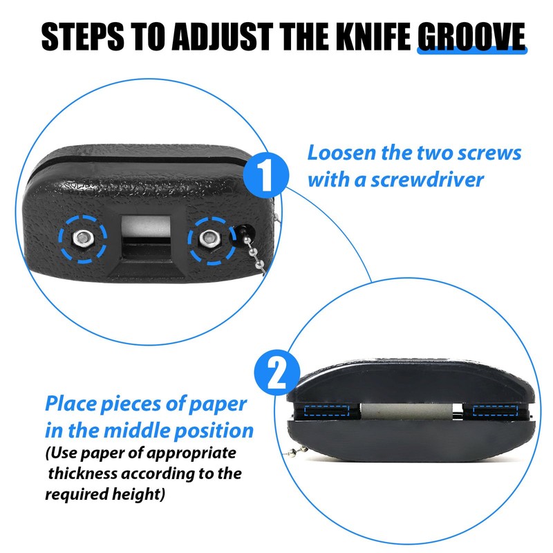 Ice Skates Blade Sharpener Portable Adjustable Width with Storage Bag,
