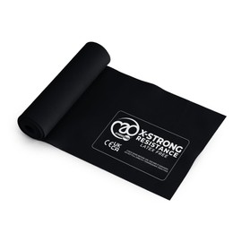 Fitness-Mad Latex Free Resistance Bands | Elastic Exercise Band in 4 Different Resistance Levels | Great for Strength Training, Therapy & Rehab | Single Band or Set of 3, 1.5m long