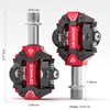GEWAGE Click Pedals MTB Pedals - CNC Machined Aluminium, Double-Sided