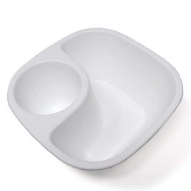 Rolling Sands Reusable Snack and Dip Bowls, 5 Pack, USA Made, Dishwasher and Microwave Safe Personal Size Plastic Divider White Bowls, BPA-Free