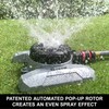 Eden 94128 9-Pattern Turret Lawn Sprinkler W/Quick Connect Starter Set,
