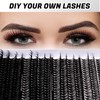 Volume Individual-Eyelashes 320PCS DIY Lash Extension Kit 12-20mm MIX Fluffy
