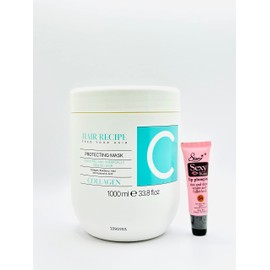 Hair Recipe Feed Your Hair Mask by Maxima 1000 ml /33.8 fl oz - Free Starry Lip Plumping Gloss 10ml (Collagen - Protecting Mask)