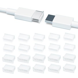 WXZRLIU 20PCS Plastic HDMI Male Port Anti Dust Dustproof Cover Cap Plug Protector Compatible with Computer Laptop TV (Transparent)