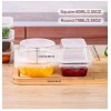 Unbranded 10 Pack Double Compartment Condiment Container with Lids -