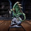Nemesis Now Resin Dragon Statue - Hand-Painted Dragon Figure Perched