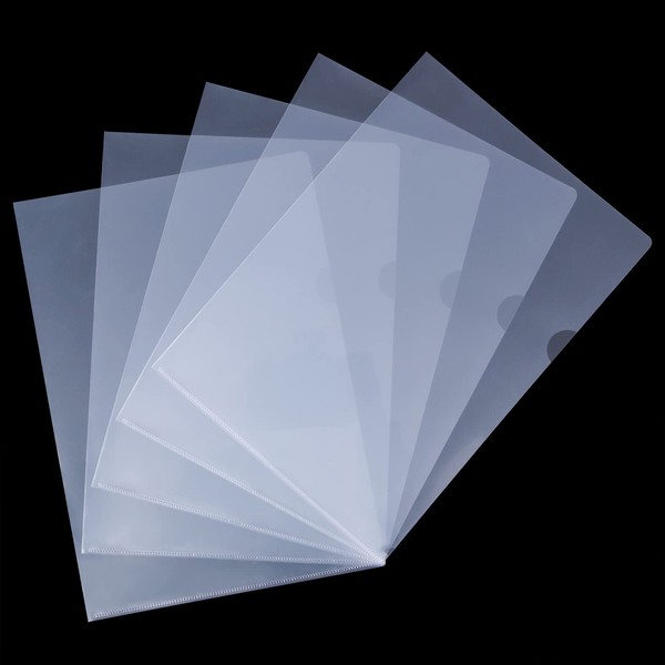 COSHEHKG 24Pcs Clear Punched Pockets A4, Poly Pockets Sheet Protector