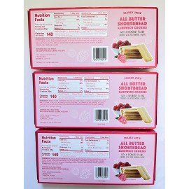 Trader Joe's 3 Packs Trader Joe's All Butter Shortbread Sandwich Cookies Raspberry Filled