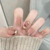 NIUANIUA Nail Tips, Short, 6 Sets (148 Pieces), Round Tips,