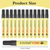 Whiteboard pens, 12 Pcs Black Ink, Fine Point Dry Erase