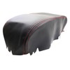 NLQR Center Console Lid Armrest Cover Replacement Black Leather Compatible