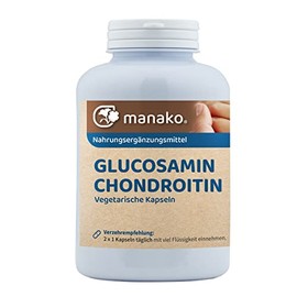 manako 3 Combination Capsules Glucosamine MSM Chondroitin, 3 x 120 Pieces, 84 g Box (3 x 120 Capsules)