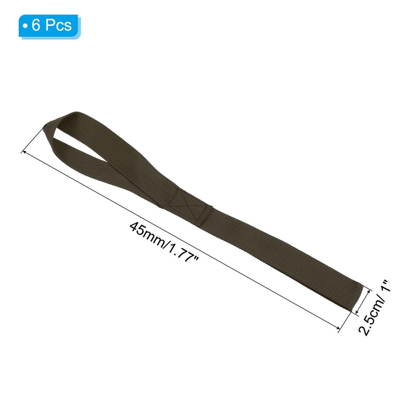 PATIKIL 12"x1" Soft Loop Tie Down Straps, 6Pcs 220lb Load