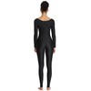 OVIGILY Women's Long Sleeve Unitard Dance Costume Spandex Full Body