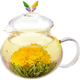 Teabloom Té De Flores Florecientes: Granada Y Piña. Cada Flor Se Puede Infusionar Varias Veces (Paquete De 2).