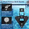 Pool Fence Drill Guide,Drill Guide with Bubble Level,Used to Install