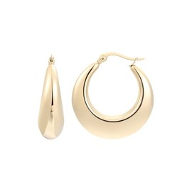 XENOX® Round Earrings – Women's Earrings Made of High-Quality Stainless Steel, 100% Waterproof, Stainless Steel, No Gemstone