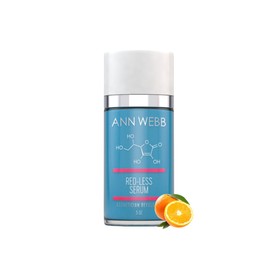 ANN WEBB Redless Relief Serum - All Natural Calming, Anti-aging, Hydrating, Brightening, Anti-Oxidant Radiant Skin Glow Serum w/Vitamin C, Vitamin E Fights Rosacea (Redness) & Boosts Collagen .5oz