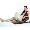 GURU SHOP Thai Cushion, Triangular Pillow, Kapok, Day Bed with
