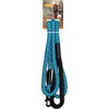 Ruffin' It Climbing Rope Reflective Leash, Blue with Black, 6'