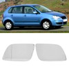 2PCS Side Heated Mirror Glass Left Right Fog Resistant Efficient