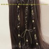 ヘアビーズ 編み込み用 ヘアアクセサリー 子供用 蝶々 ハート メタル ヒップホップ ヘアブレイドリング 髪飾り