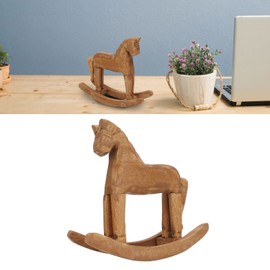 Caballo Balancin, Caballito De Palo Decoración de caballo balancín, Caballo Juguete Caballos De Juguete Para Niños adornos de caballo de pino hechos a mano para mesita de noche