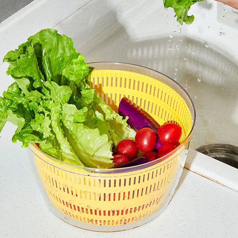Electric Salad Spinner, 4L Lettuce Spinner Large Capacity USB Chargeble