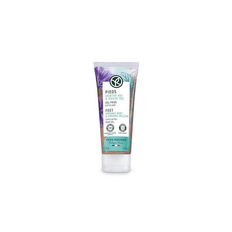 Yves Rocher Gel exfoliante para pies 2.5 onza Hidratación y