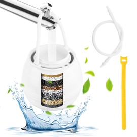 ​​Bath Filter for Tub, 10-Stage Bathtub Faucet Water Filter with 5000 Gallons Capacity, Removes 99% Chlorine, Fluoride, Rust & Contaminants for Healthier Skin & Hair