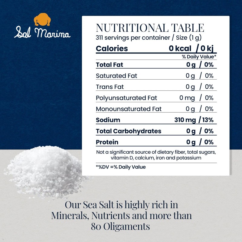 SAL MARINA | Unrefined Colima Sea Salt 11oz | Kosher