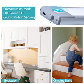 Motion Sensor Light Under Cabinet Lighting 30LEDs Wireless Counter Lights Soft Bright with Rechargeable Battery Operated Magnetic Motion Light Portable Light for Kitchen Wardrobe Stairs Cupboard