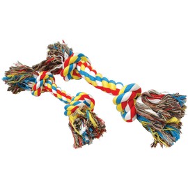 Jeffers Multicolored Rope Bone Dog Toy, 16" L