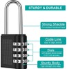Padlocks with Code, 4 Digit Combination Padlock Ooutdoor, Weatherproof Heavy