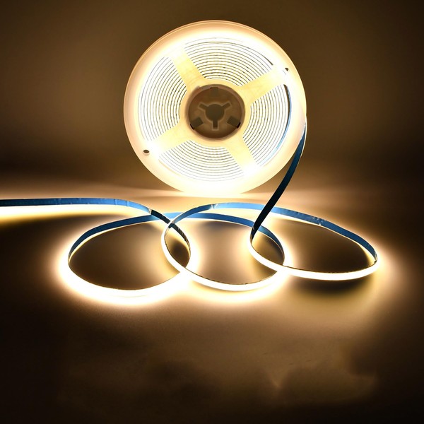 SUBOSI 5 m Dimmable COB LED Strip, DC12 V, 3000