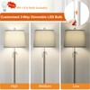 JUNNAI Floor Lamp for Living Room,Adjustable Height Standing Lamp,Dimmable Modern