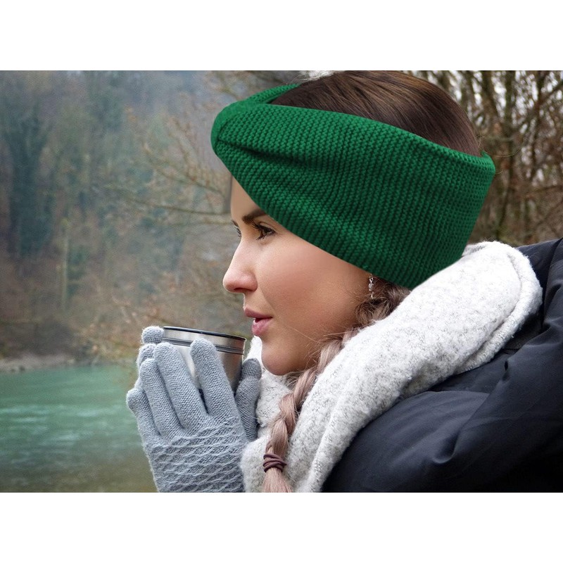 Vanessa & Melissa Knitted Women's Headband with Bow, Girls Headband