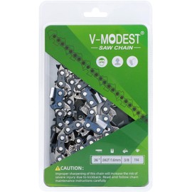 V-MODEST 36 inch Chainsaw Chain 114 Drive Link, 57-Teeth 3/8" Pitch .063" Gauge Full Chisel Professional Gas Saw Chain Blade fits Stihl 029 038 MS-310 460 560 36RSF114, Husqvarna 51 55 560XP, (1 PACK)