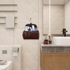 6 Pcs Groomsmen Gift Groomsmen Toiletry Bags Set Leather Toiletry
