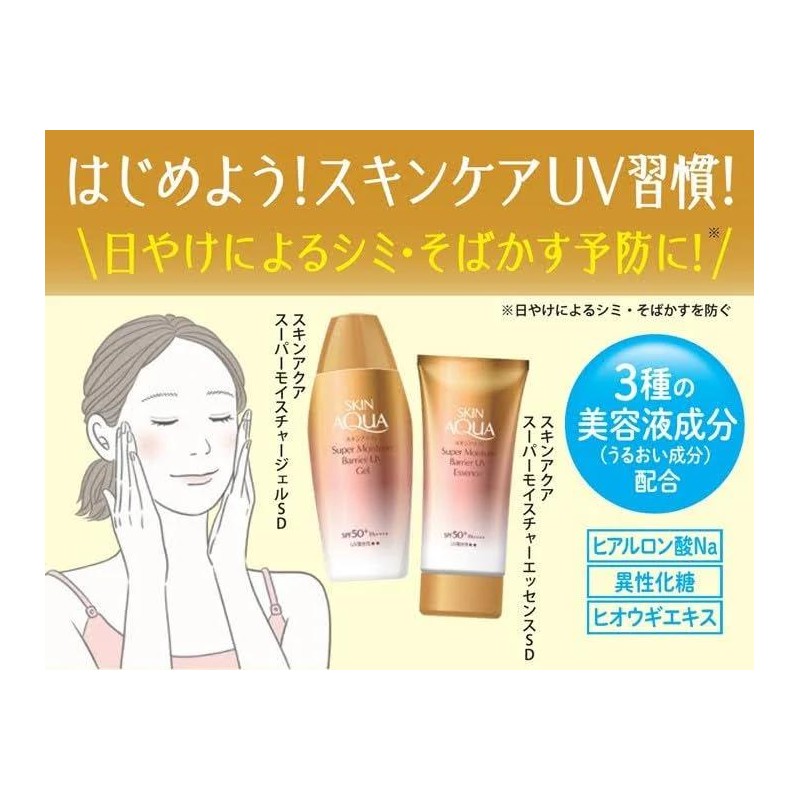 Rohto Skin Aqua Super Moisture Barrier UV Gel 100g SPF50+/PA++++