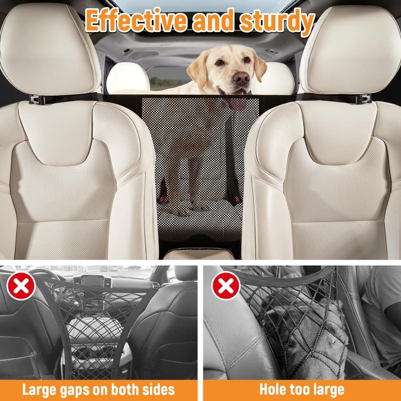 Veitail Dog Car Barrier,Dog Net for Car Divider,Pet Barrier with
